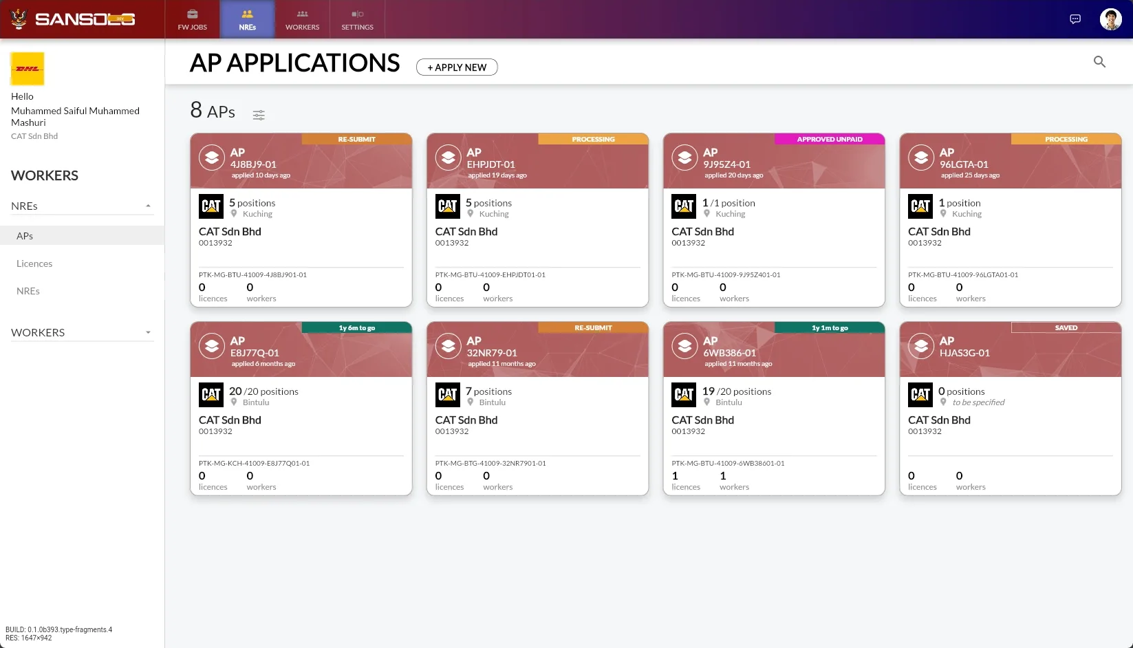 Employer AP Listing